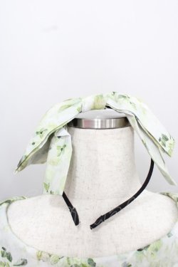 画像3: Forest Wardrobe 森林衣樹(海外ロリータブランド) / フラワーブーケ総柄半袖ワンピース&リボンカチューシャセット M グリーン I-25-12-13-117-LO-OP-SA-ZI