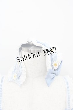 画像2: MOONRIVER(海外ロリータブランド) / リボン格子ローズ柄ワンピースセット M アイボリーＸ青Ｘパープル I-25-12-13-118-LO-OP-SA-ZI