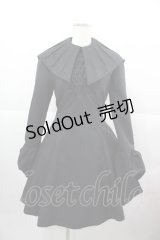 ATELIER BOZ / 襟付ミニワンピース  ブラック I-25-12-13-123-EL-OP-SA-ZI