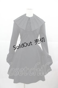 画像1: ATELIER BOZ / 襟付ミニワンピース  ブラック I-25-12-13-123-EL-OP-SA-ZI