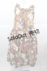PINK HOUSE / TEDDY'S MEMORIESミディワンピース  ブラウン I-25-12-13-125-LO-OP-SA-ZI