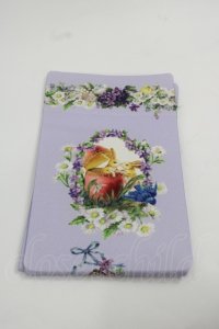 BABY,THE STARS SHINE BRIGHT / Happy Easter〜Easter Bunny’s Spring Garden〜柄オーバーニーソックス  ラベンダー I-25-12-13-014-BA-ZA-SA-ZI