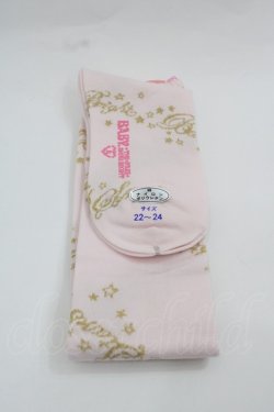 画像2: BABY,THE STARS SHINE BRIGHT / Bright Starryロゴオーバーニーソックス  ピンク I-25-12-13-018-BA-ZA-SA-ZI