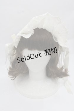 画像2: Mademoieselle Pearl（海外ロリータブランド） / レースリボンヘッドドレス  生成り I-25-12-13-025-LO-AC-SA-ZI