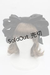 Hoshibako Works / お人形風ラッピングリボンカチューシャ  黒 I-25-12-13-026-LO-AC-SA-ZI