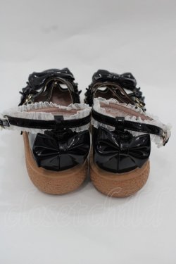 画像3: 海外ロリータブランド / 鈴ねこリボンシューズ  黒 I-25-12-13-002-LO-SH-SA-ZI