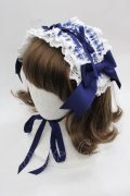 BABY,THE STARS SHINE BRIGHT / Milky Gingham Dollヘッドドレス  青チェック I-25-12-13-027-BA-AC-SA-ZI