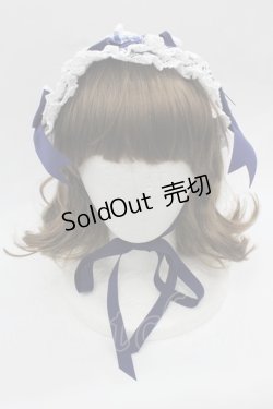 画像2: BABY,THE STARS SHINE BRIGHT / Milky Gingham Dollヘッドドレス  青チェック I-25-12-13-027-BA-AC-SA-ZI