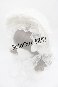 Triple fortune / ハーフボンネット  白 I-25-12-13-028-EL-AC-SA-ZI