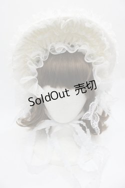 画像2: Triple fortune / ハーフボンネット  白 I-25-12-13-028-EL-AC-SA-ZI