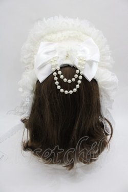 画像3: Triple fortune / ハーフボンネット  白 I-25-12-13-028-EL-AC-SA-ZI