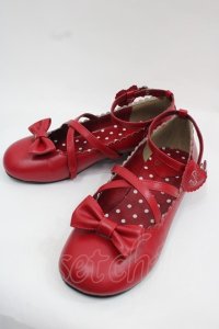 Angelic Pretty / ロゴハートパンプス L 赤 I-25-12-13-003-AP-SH-SA-ZI