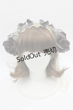 画像2: Triple fortune / ローズパールカチューシャ  青Ｘ白 I-25-12-13-030-EL-AC-SA-ZI