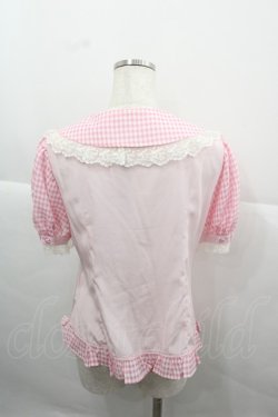 画像2: Angelic Pretty / Lovelyチェックブラウス  ピンク I-25-12-13-035-AP-BL-SA-ZI