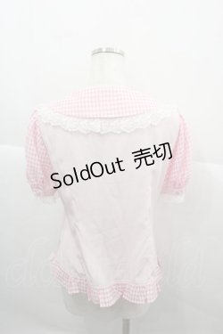 画像2: Angelic Pretty / Lovelyチェックブラウス  ピンク I-25-12-13-035-AP-BL-SA-ZI