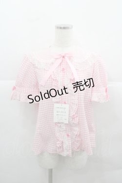 画像2: Angelic Pretty / ギンガムはしごレースブラウス  ピンクＸ白 I-25-12-13-036-AP-BL-SA-ZI