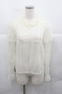 Little Dipper（海外ロリータブランド） / ドットシースルートップス S 黒 I-25-12-13-039-LO-TO-SA-ZI