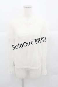 Little Dipper（海外ロリータブランド） / ドットシースルートップス S 黒 I-25-12-13-039-LO-TO-SA-ZI