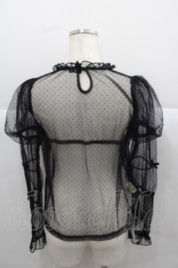 画像2: Little Dipper（海外ロリータブランド） / ドットシースルートップス S 生成り I-25-12-13-040-LO-TO-SA-ZI