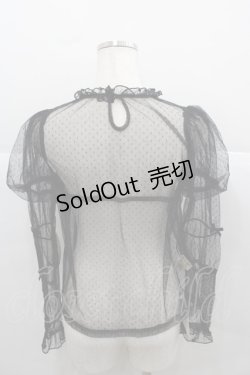 画像2: Little Dipper（海外ロリータブランド） / ドットシースルートップス S 生成り I-25-12-13-040-LO-TO-SA-ZI