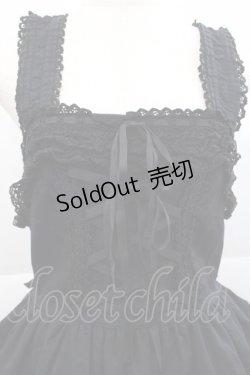 画像3: BABY,THE STARS SHINE BRIGHT / 2段フリルジャンパースカート  黒 I-25-12-18-048-BA-OP-SA-ZI