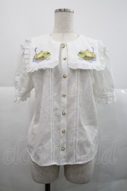 画像1: Amavel / Fruits Panierブラウス  白 I-25-12-18-007-CA-BL-SA-ZI