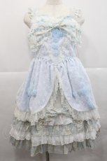 画像1: BABY,THE STARS SHINE BRIGHT / Easter Bunnyジャンパースカート  サックス I-25-12-18-052-BA-OP-SA-ZI (1)