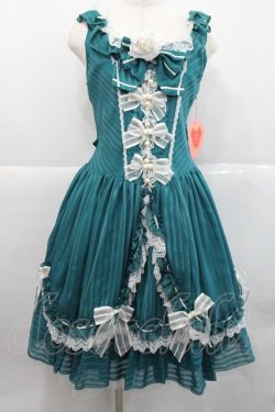 画像1: BABY,THE STARS SHINE BRIGHT / Veronica Elisseジャンパースカート  グリーンＸ白 I-25-12-18-054-BA-OP-SA-ZI