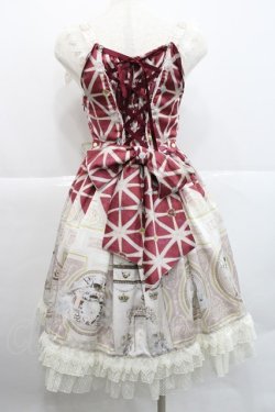 画像2: BABY,THE STARS SHINE BRIGHT / 天国の鍵〜祝福と出会う聖なる礼拝堂〜柄クローチェジャンパースカート  ボルドー I-25-12-18-055-BA-OP-SA-ZI