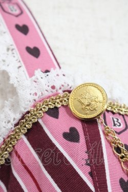 画像4: BABY,THE STARS SHINE BRIGHT / くまくみゃのRoyal Kingdom柄ジャンパースカートII  ピンク I-25-12-18-057-BA-OP-SA-ZI