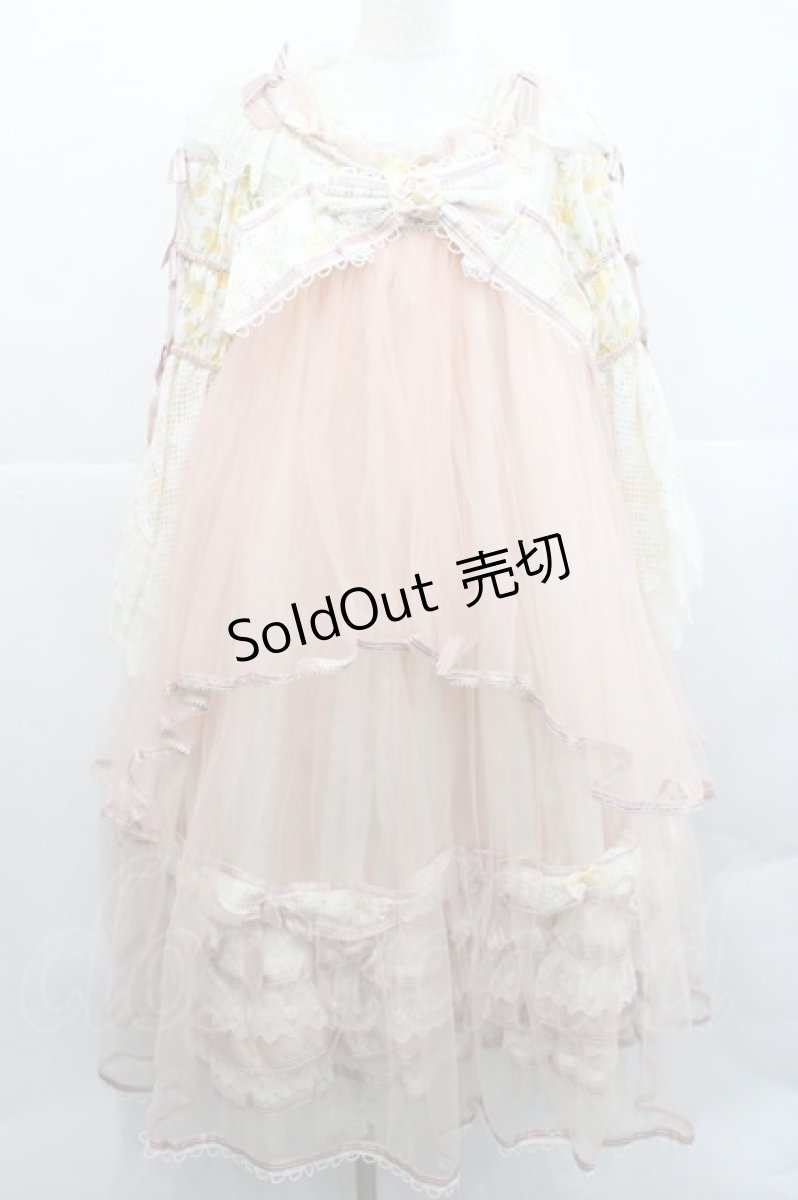 画像1: BABY,THE STARS SHINE BRIGHT / Ver Placidum Mille fleurワンピースドレス  ピンク I-25-12-18-059-BA-OP-SA-ZI (1)
