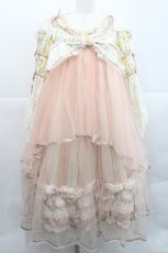 画像1: BABY,THE STARS SHINE BRIGHT / Ver Placidum Mille fleurワンピースドレス  ピンク I-25-12-18-059-BA-OP-SA-ZI (1)