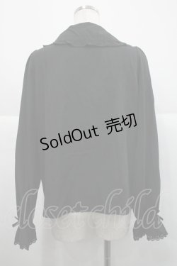 画像2: m petit by misako / AM マルエリフリルブラウス M ブラック I-25-12-18-009-LO-BL-SA-ZI