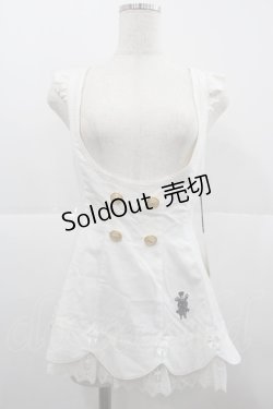 画像1: ALICE and the PIRATES / てまねき影絵のアリスビスチェエプロン  オフ I-25-12-18-061-PA-ZA-SA-ZI