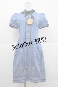 ALICE and the PIRATES / てまねき影絵のアリスサロペット  エーゲブルー I-25-12-18-062-PA-OP-SA-ZI