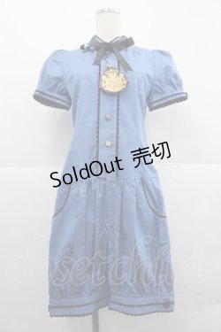 画像1: ALICE and the PIRATES / てまねき影絵のアリスサロペット  エーゲブルー I-25-12-18-062-PA-OP-SA-ZI