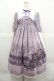 画像1: ALICE and the PIRATES / 薔薇の葬列〜宵闇に咲くアリア〜柄ワンピース  ラベンダー I-25-12-18-064-PA-OP-SA-ZI (1)