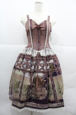 画像1: ALICE and the PIRATES / ラグナロク〜世界の終わりの物語〜柄ジャンパースカート  バイオレット I-25-12-18-066-PA-OP-SA-ZI