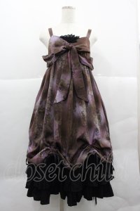 ALICE and the PIRATES / 時の歯車と永劫のエルドラド柄ジャンパースカートII  紫 I-25-12-18-067-PA-CO-SA-ZI