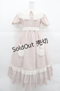 Hoshibako Works / カントリーラビットワンピース  ピンクチェック I-25-12-18-069-LO-OP-SA-ZI