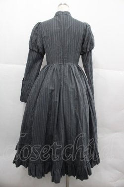 画像2: With Puji / 肩ベルトストライプハイネックワンピース M グレー I-25-12-18-070-EL-OP-SA-ZI