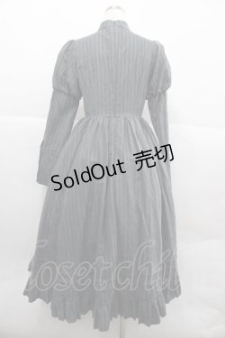 画像2: With Puji / 肩ベルトストライプハイネックワンピース M グレー I-25-12-18-070-EL-OP-SA-ZI