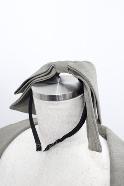 画像3: Forest Wardrobe 森林衣樹(海外ロリータブランド) / ストライプ地ジャンパースカート&リボンカチューシャセット  グレー I-25-12-18-071-LO-OP-SA-ZI