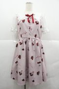 Ank Rouge / いちご柄ワンピース  ピンクＸ白 I-25-12-18-074-CA-OP-SA-ZI