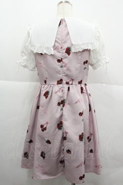 画像2: Ank Rouge / いちご柄ワンピース  ピンクＸ白 I-25-12-18-074-CA-OP-SA-ZI