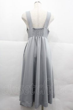 画像2: F i.n.t / チェーンビット使いディープVネックジャンパースカート  グレー I-25-12-18-075-CA-OP-SA-ZI