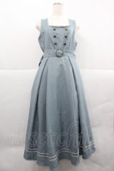 Kurumi Collaboration / マリンアカデミアジャンパースカート L サックス I-25-12-18-076-LO-OP-SA-ZI