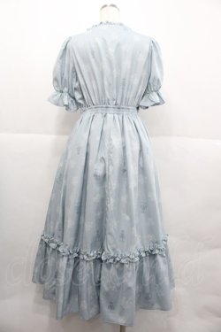 画像2: m petit by misako / NINA'S 花柄スクエアネックワンピース M サックス I-25-12-18-077-LO-OP-SA-ZI