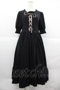 m petit by misako / AMレースアップワンピース M ブラック I-25-12-18-078-LO-OP-SA-ZI