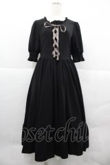 m petit by misako / AMレースアップワンピース M ブラック I-25-12-18-078-LO-OP-SA-ZI